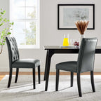 EEI-3472 Duchess Vinyl Dining Chair Set of 2 by Modway