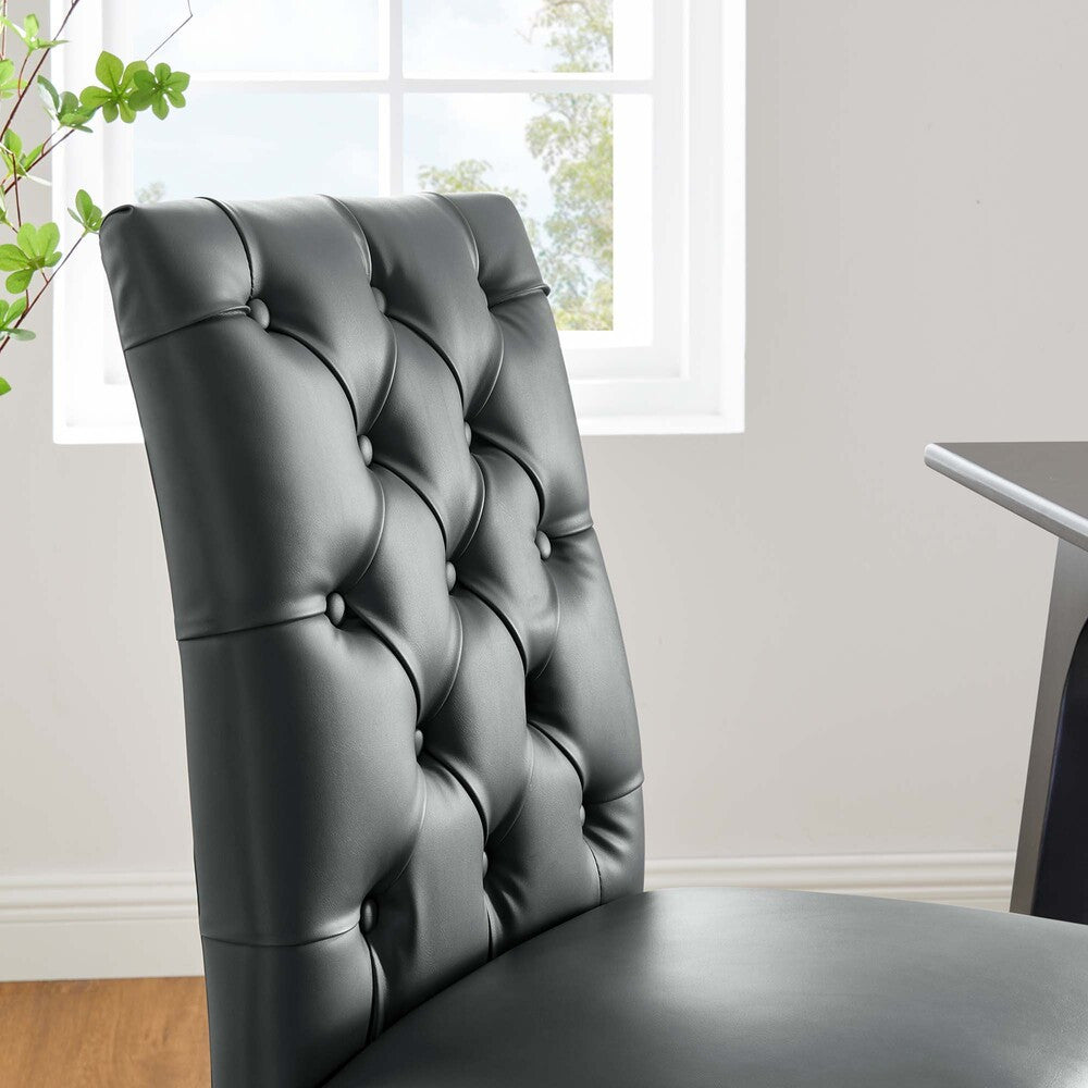 EEI-3472 Duchess Vinyl Dining Chair Set of 2 by Modway