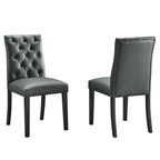 EEI-3472 Duchess Vinyl Dining Chair Set of 2 by Modway