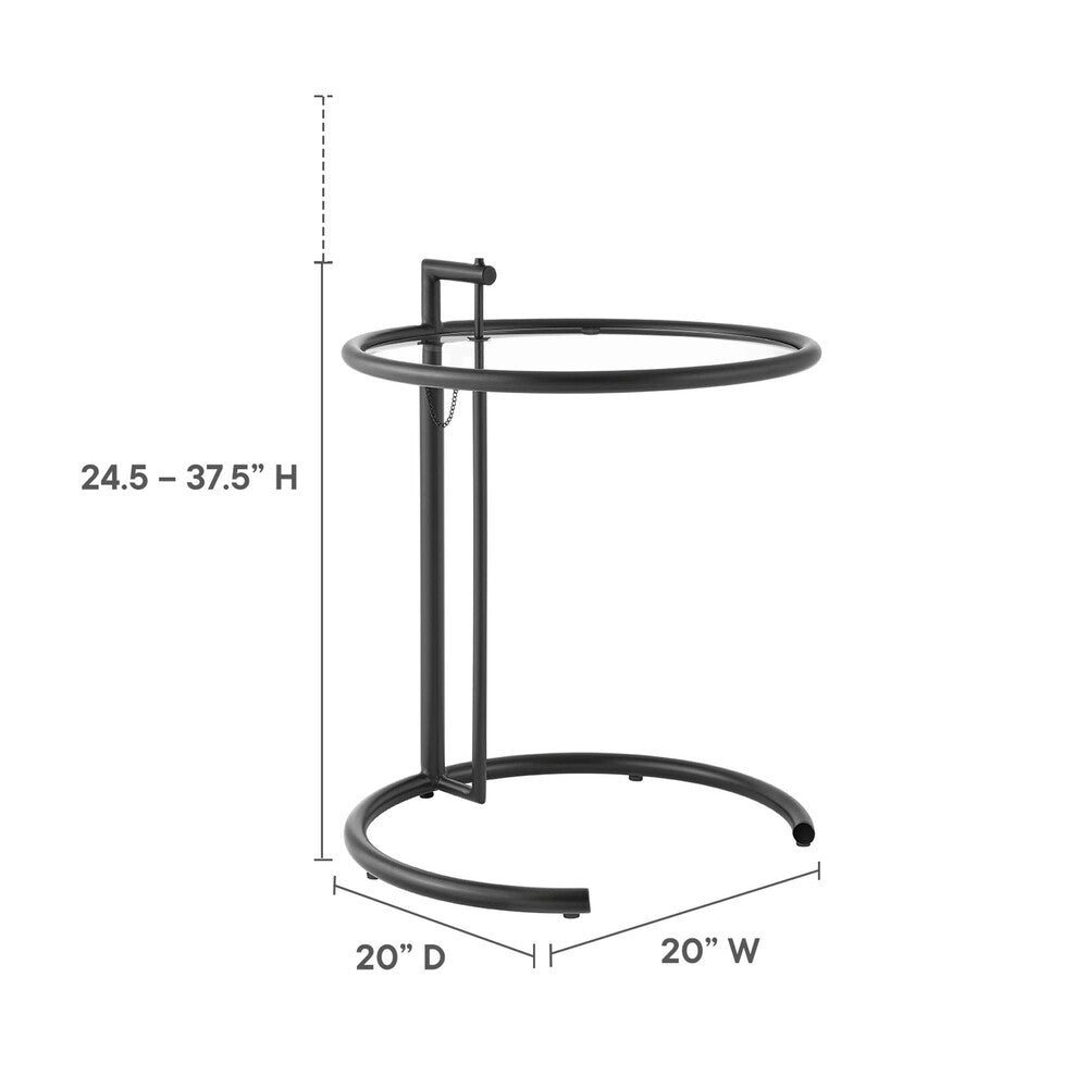 EEI-125 Eileen Gray Metal Side Table by Modway