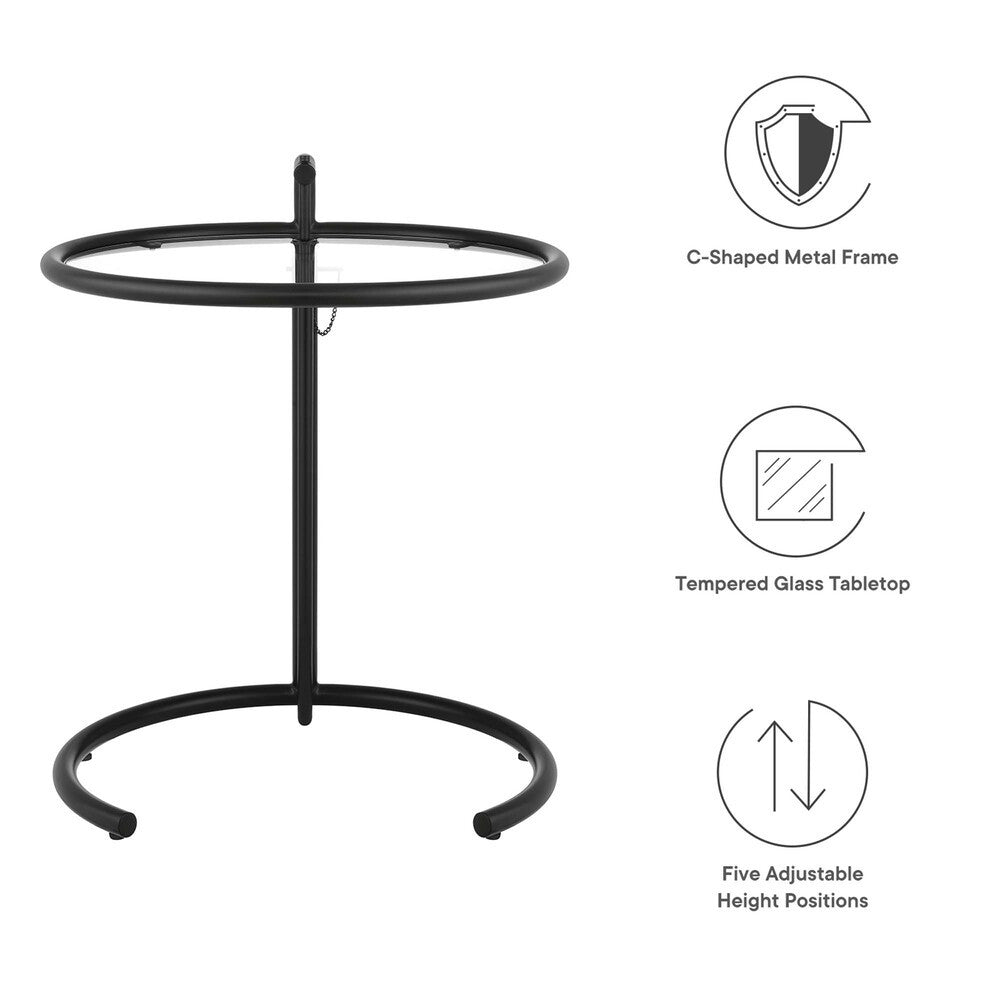 EEI-125 Eileen Gray Metal Side Table by Modway