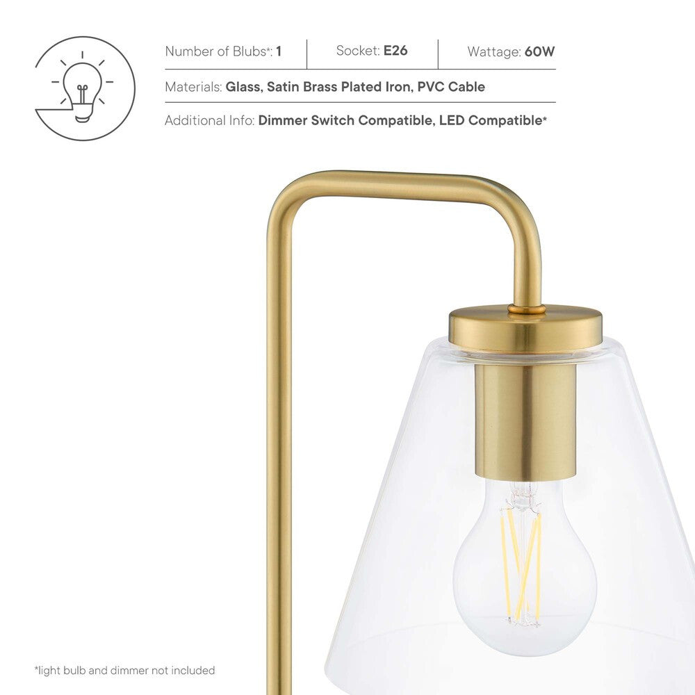 EEI-5619-SBR Element Glass Table Lamp by Modway