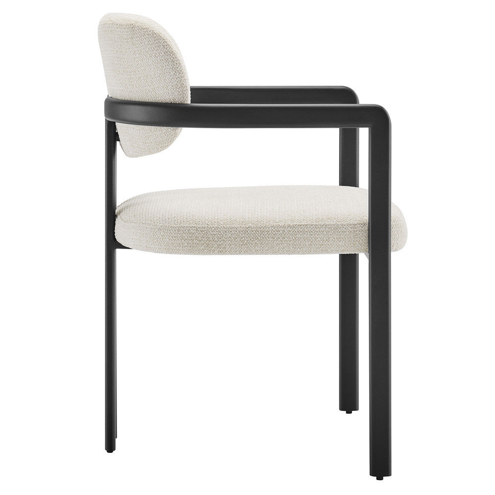 Modway Elio Barrel Fabric and Metal Dining Chair by Modway-EEI-7229