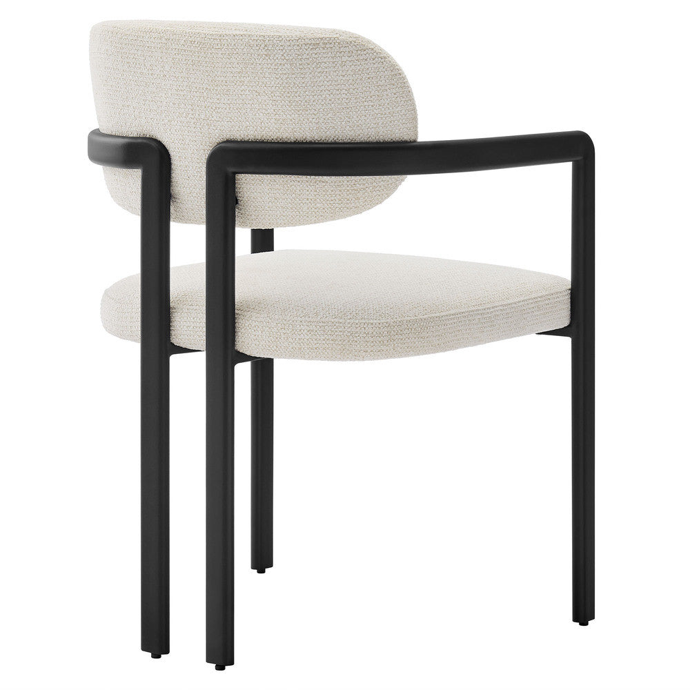 Modway Elio Barrel Fabric and Metal Dining Chair by Modway-EEI-7229