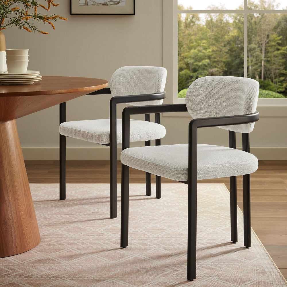 Modway Elio Barrel Fabric and Metal Dining Chair by Modway-EEI-7229
