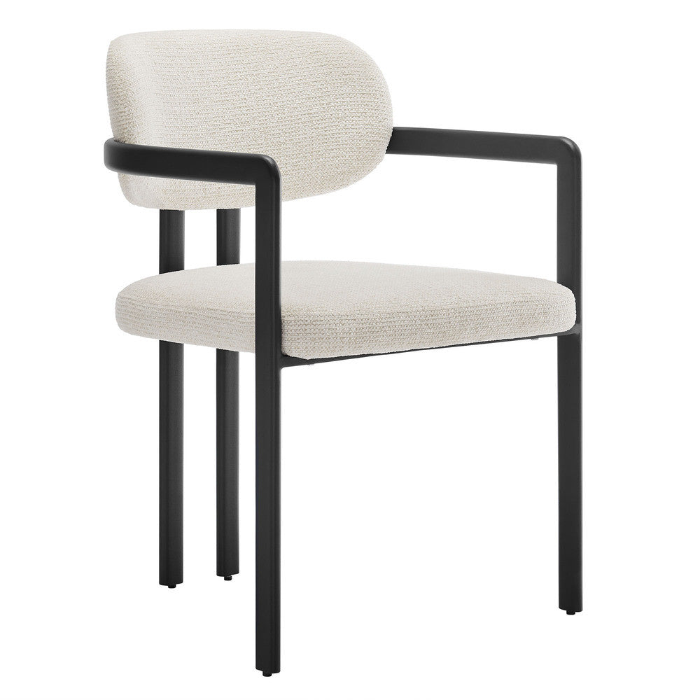 Modway Elio Barrel Fabric and Metal Dining Chair by Modway-EEI-7229