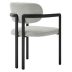 Modway Elio Barrel Fabric and Metal Dining Chair by Modway-EEI-7229