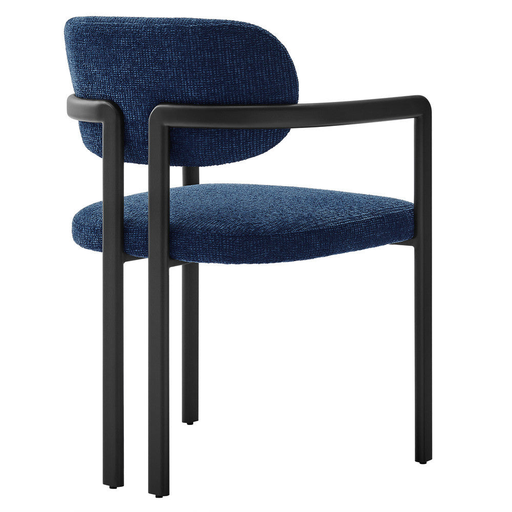 Modway Elio Barrel Fabric and Metal Dining Chair by Modway-EEI-7229