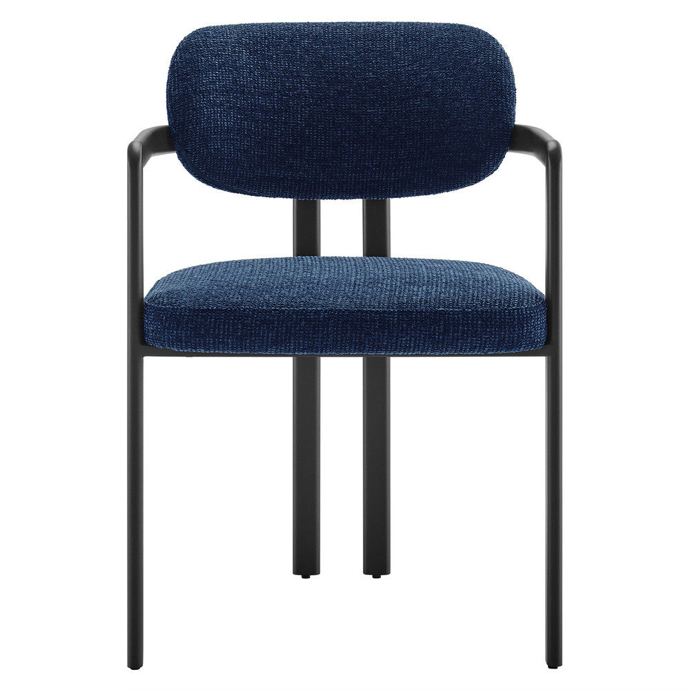 Modway Elio Barrel Fabric and Metal Dining Chair by Modway-EEI-7229