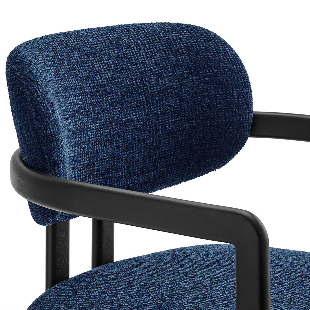 Modway Elio Barrel Fabric and Metal Dining Chair by Modway-EEI-7229