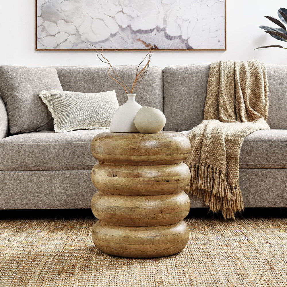 EEI-7106 Ellery Round Stacked Wood Side Table by Modway