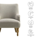 Modway Ellington Fabric Upholstered Accent Armchair by Modway-EEI-7057