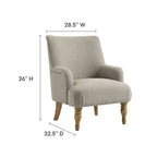Modway Ellington Fabric Upholstered Accent Armchair by Modway-EEI-7057