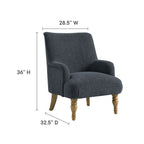 Modway Ellington Fabric Upholstered Accent Armchair by Modway-EEI-7057