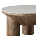 Modway Ellison 33" Round Wood Coffee Table With Marble Top by Modway-EEI-7146-WAL