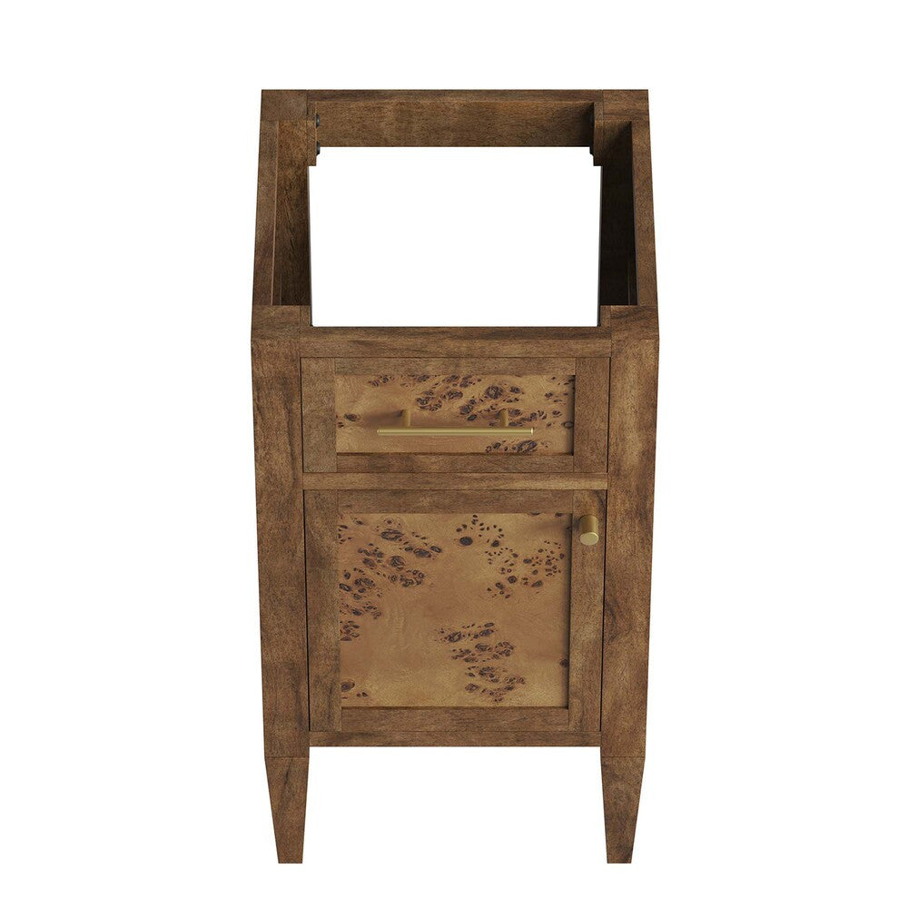 EEI-6136-BRN Elysian 18" Wood Bathroom Vanity Cabinet (Sink Basin Not Included) by Modway