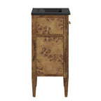 EEI-6438-BLK-BRN Elysian 18" Wood Bathroom Vanity by Modway