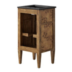 EEI-6438-BLK-BRN Elysian 18" Wood Bathroom Vanity by Modway