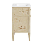 EEI-6439-WHI-BUR Elysian 24" Wood Bathroom Vanity by Modway