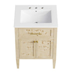 EEI-6439-WHI-BUR Elysian 24" Wood Bathroom Vanity by Modway