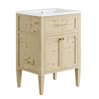 EEI-6439-WHI-BUR Elysian 24" Wood Bathroom Vanity by Modway