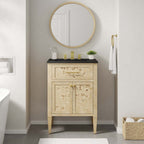 EEI-6441-BLK-BUR Elysian 24" Wood Bathroom Vanity by Modway