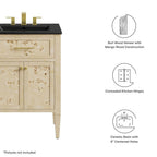 EEI-6441-BLK-BUR Elysian 24" Wood Bathroom Vanity by Modway