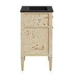 EEI-6441-BLK-BUR Elysian 24" Wood Bathroom Vanity by Modway