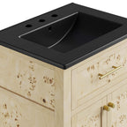 EEI-6441-BLK-BUR Elysian 24" Wood Bathroom Vanity by Modway