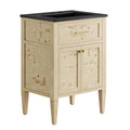 Modway EEI-6441-BLK-BUR Elysian 24" Wood Bathroom Vanity Black Burl