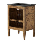 EEI-6442-BLK-BRN Elysian 24" Wood Bathroom Vanity by Modway