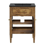 EEI-6442-BLK-BRN Elysian 24" Wood Bathroom Vanity by Modway