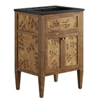 EEI-6442-BLK-BRN Elysian 24" Wood Bathroom Vanity by Modway