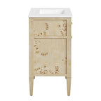 EEI-6443-WHI-BUR Elysian 30" Wood Bathroom Vanity by Modway