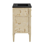 EEI-6445-BLK-BUR Elysian 30" Wood Bathroom Vanity by Modway