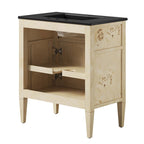 EEI-6445-BLK-BUR Elysian 30" Wood Bathroom Vanity by Modway