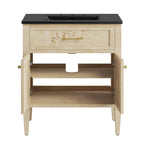 EEI-6445-BLK-BUR Elysian 30" Wood Bathroom Vanity by Modway