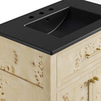 EEI-6445-BLK-BUR Elysian 30" Wood Bathroom Vanity by Modway