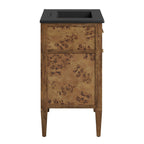 EEI-6446-BLK-BRN Elysian 30" Wood Bathroom Vanity by Modway