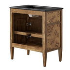 EEI-6446-BLK-BRN Elysian 30" Wood Bathroom Vanity by Modway