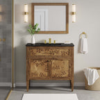 EEI-6450-BLK-BRN Elysian 36" Wood Bathroom Vanity by Modway