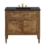 EEI-6450-BLK-BRN Elysian 36" Wood Bathroom Vanity by Modway