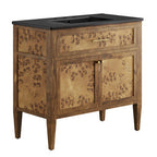 Modway EEI-6450-BLK-BRN Elysian 36" Wood Bathroom Vanity Black Brown
