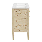 Modway Elysian 48" Double Sink Bathroom Vanity by Modway-EEI-6454-WHI-BUR