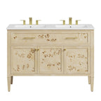 Modway Elysian 48" Double Sink Bathroom Vanity by Modway-EEI-6454-WHI-BUR