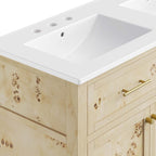 Modway Elysian 48" Double Sink Bathroom Vanity by Modway-EEI-6454-WHI-BUR