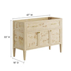 EEI-6140 Elysian 48" Wood Bathroom Vanity Cabinet (Sink Basin Not Included) by Modway