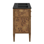 EEI-6457-BLK-BRN Elysian 48" Wood Double Sink Bathroom Vanity by Modway