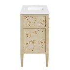EEI-6451-WHI-BUR Elysian 48" Wood Single Sink Bathroom Vanity by Modway