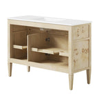 EEI-6451-WHI-BUR Elysian 48" Wood Single Sink Bathroom Vanity by Modway